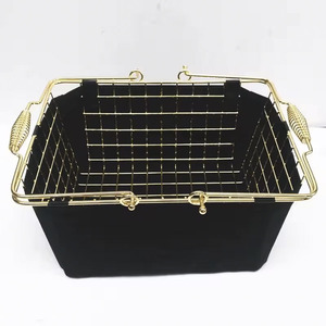 <span class=keywords><strong>Panier</strong></span> à provisions de transport de poignée de fil métallique de maille de fruit de cosmétiques de nouveau design pour le supermarché et l'<span class=keywords><strong>épicerie</strong></span> - Product Image 5