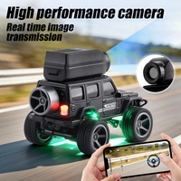 Coches RC de Metal con Cámara FPV de 480P, Escala 1:64, 2.4G, Camión de Control Remoto de Bolsillo, Juguetes de Vehículos de Alta Velocidad para Niños