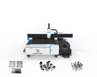Machine de découpe laser à fibre CNC BLFS-MT6024-3015 à double usage pour tôles et tubes, certifiée CE, pour la fabrication d'acier au carbone