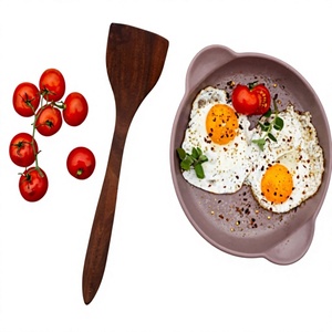 Spatule de service en bois écologique réutilisable, ustensile de cuisine en bois naturel, nouveau style chinois, léger et durable, 30 ml - Product Image 2