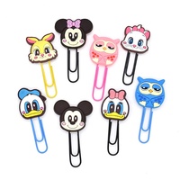 Groothandel Voorraad Zachte Pvc Metalen Bladwijzers Waterdichte Cartoon Goedkope Boek Clips Na-School Programma Geschenken