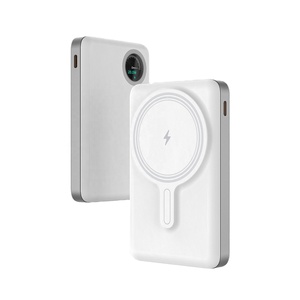 <span class=keywords><strong>Batterie</strong></span> externe magnétique 10000 mAh pour <span class=keywords><strong>iPhone</strong></span> 17 Pro/16/15/14/13/12 et Airpods – <span class=keywords><strong>Batterie</strong></span> externe semi-solide résistante aux perforations - Product Image 1