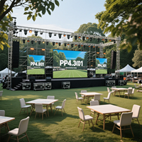Pantalla LED de Alquiler para Exteriores TOPvision P3.91 P4.81 P5.95, 500x1000mm, IP65 Impermeable, Alta Definición, para Exposiciones y Ferias