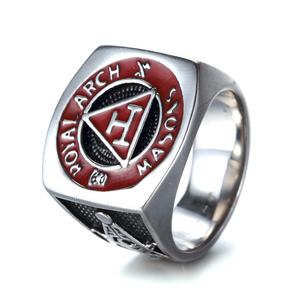 Wholesale Stainless Steel Masonic <b>Rings</b> for Men Freemasonry <b>Mason</b> <b>Ring</b> Punk Rock for Biker Male Jewelry - Product Image 1