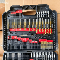 Jeu d'embouts de tournevis en acier rapide métrique/imperial pour perceuse, outils de bricolage domestique, avec coffret rigide, OEM