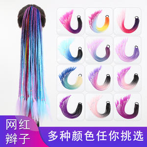 Coletero de Trenzas de Colores para el Cabello, Material de Fibra Inflamable, Duración de 6 Meses, Compatible con Cabello Largo, Marca OEM - Product Image 3