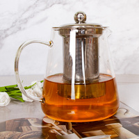 Service à thé moderne de 800 ml, résistant à la chaleur, écologique, théière avec filtre