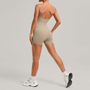 <span class=keywords><strong>Justaucorps</strong></span> pour femme, tenue de yoga et fitness, effet push-up fessier et ligne de hanche sublimée, body très élastique, sans manches, dos nu - Product Image 5