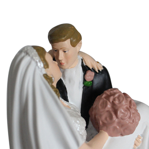 รูปปั้นคู่รักจูบกันแบบกำหนดเอง ของตกแต่งหน้าเค้กงานแต่งงาน ของที่ระลึก ของขวัญ - Product Image 6