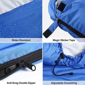 Sac de voyage d'urgence pour l'extérieur, sacs de couchage enveloppants imperméables pour le camping en hiver et par temps froid, 4 saisons - Product Image 4