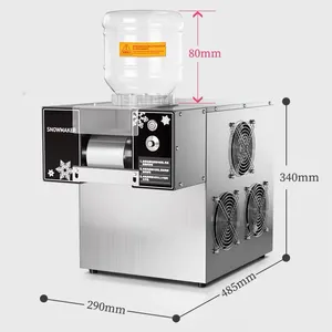 상업용 스노우 플레이크 메이커 자동 공기 물 냉각 전기 얼음 면도기 스노우 아이스크림 기계
