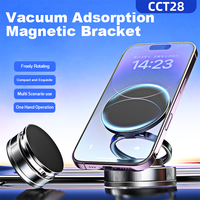 Support de téléphone de bureau pliable support de ventouse magnétique pour Smartphones et tablettes support pratique pour aspirateur de voiture