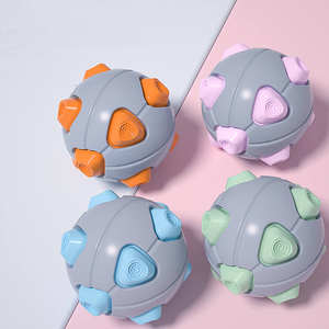 Toptan fabrika TPR diş çıkarma çiğnemek topu aydınlık Light up gıcırtılı köpek topu ses kabartma Pet oyuncaklar için agresif chetoys - Product Image 2