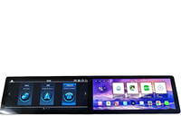 XTRONS Autoradio de 12.3 Pulgadas + 12.3 Pulgadas con Pantalla Dual Totalmente Laminada, Qualcomm 665, 6+64GB, 4G para Benz Clase C/GLC, Volante a la Izquierda