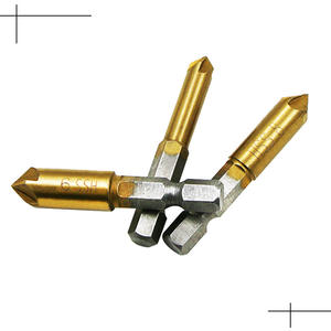 Más Vendido Transfronterizo: Cuchilla de Desbarbado de Cinco Cuchillas con Recubrimiento de Titanio y Vástago Hexagonal, Brocas para Madera y Máquina de Desbarbado - Product Image 2