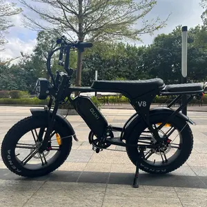 دراجة كهربائية بعجلات سميكة من مستودع أوروبي V8 3.0 H9 3.0 دراجة كهربائية 250 وات/500 وات/750 وات دراجة كهربائية بعجلات سميكة OUXI Q8