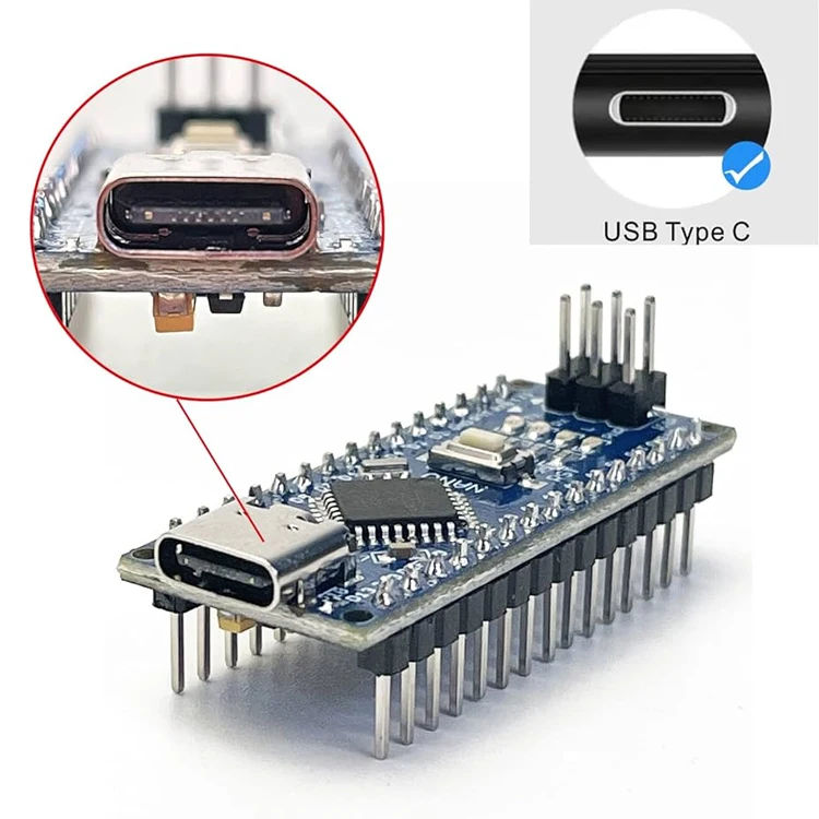 Lorida นาโน V3 3.0 Tipo C BLE 33 IOT แผงพัฒนา ATmega328 V3.0นาโน Type-C สำหรับ Arduino