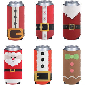 Nouvelle arrivée : Gourde isotherme 12oz/16oz, refroidisseur de canettes de bière de Noël pour garder les boissons fraîches - Product Image 4