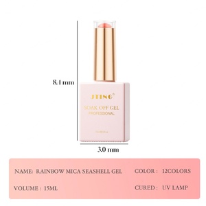 JTING Nouvelle Arrivée Populaire – Kit de Vernis Gel Mica Coquillage 12 Couleurs – Sans Cruauté Animale, Haute Pigmentation, Paillettes Scintillantes – OEM ODM - Product Image 2