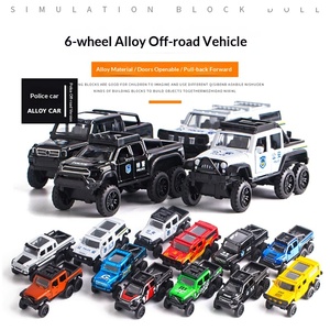 Véhicule tout-terrain 6x6 en alliage à 6 roues pour voiture miniature à rétrofriction avec portes ouvrantes, <span class=keywords><strong>jouet</strong></span> Gashapon, échelle 1:50, sans batterie - Product Image 2
