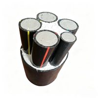 Câble en alliage d'aluminium résistant aux températures élevées et basses YJLHV22-4*70/4*95+1*50 mm² pour la production d'énergie éolienne
