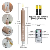 Bougies LED sans flamme à télécommande, 8 à 10 pouces, effet 3D, avec minuterie, écologiques, pour la décoration intérieure (vente en gros)