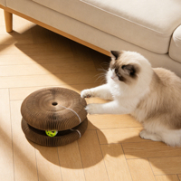 Nouveau jouet pour chat avec cloche - Cadre d'escalade à griffes - Jouet pour animaux de compagnie de Noël résistant aux griffures