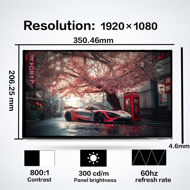 Hot Sale 15.6 Inch FHD 1920x1080 60Hz 30Pin Laptop Screen LCD Display Replacement NV156FHM-N61 N62 N63 N65