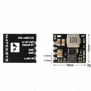 Mini convertisseur de tension ultra compact MATEK MBEC12S MICRO BEC 6-60V vers 5V 9V 12V ADJ pour drones FPV RC et améliorations DIY d'avions - Product Image 6