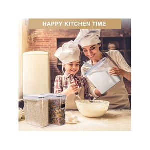 Set di 6 Contenitori Ermetici in Plastica da 4L per Organizzare Dispensa e Cucina, Ideali per Cereali, Farina, Pasta, Noci e Alimenti Secchi - Product Image 3