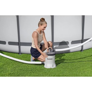 Bomba <span class=keywords><strong>de</strong></span> filtro <span class=keywords><strong>de</strong></span> <span class=keywords><strong>fibra</strong></span> ABS para piscina elevada Polysphere 58870, 5678 L con filtración celular - Product Image 2