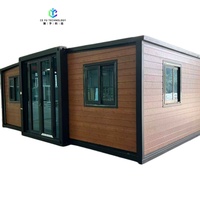 Maison conteneur préfabriquée portable mini 20 pieds 40 pieds à construction rapide, 2-5 chambres, pliable et extensible, design moderne, marque CEYU, garantie 5 ans