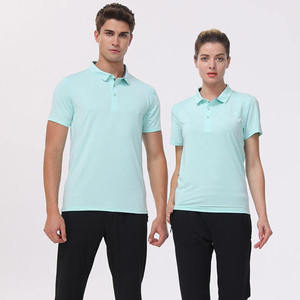 Men's Quick Dry Shirt Short Sleeve Solid Color Knitted Polyester Casual Wear With Logo Front Heat Transfer Printing - Product Image 6