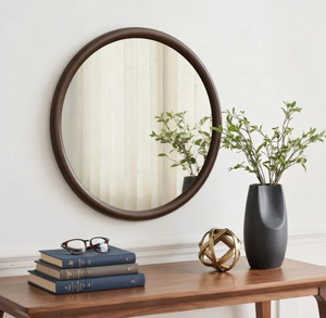 <span class=keywords><strong>Miroir</strong></span> de salle de bain <span class=keywords><strong>rond</strong></span> encadré en bois FSC, diamètre 50 cm et 100 cm, vente en gros directe d'usine - Product Image 2