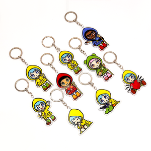 Factory <b>Customized</b> Wholesale NASNAK YKL1005 High Quality UV Printed Vatican Jubilee Mascot Acrylic Anime Cartoon <b>Keychain</b> - Product Image 6