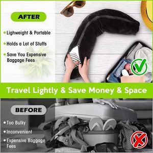 Échantillon Gratuit - Vente Flash : Oreiller de Voyage Ergonomique en U Multifonctionnel avec Rangement pour Vêtements - Idéal Avion - Product Image 5
