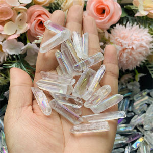 หินออร่าคริสตัลธรรมชาติขนาด3-5ซม. หินบำบัดหินควอตซ์ใสสำหรับตกแต่งบ้าน - Product Image 3