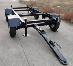 Remolque de Plataforma con Dirección en las 4 Ruedas, Eje Delantero y Trasero, para Transporte Móvil de Compresores de Aire, Grupos Electrógenos y Diversos Equipos - Product Image 2