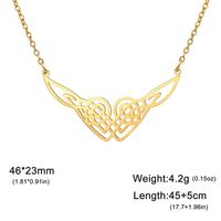 Collier pour enfants en acier inoxydable Myshape, nœud celtique, amulette porte-bonheur religieuse, symbole nordique irlandais pour les croyants