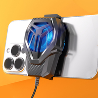 Kipas Pendingin LEIZUN LZ-S10 Radiator Ponsel Aluminium dengan Input Tipe-C, Penjepit Portabel untuk Bermain Game dan Menonton Video