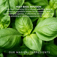 Label pribadi perawatan kulit Korea Minyak Pembersih Basil suci bahan Vegan pembersihan pori dalam penghilang komedo penghapus riasan