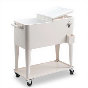 Solución de Refrigeración Definitiva, Caja Refrigeradora Cuadrada Resistente, Panel Solar, Aislamiento Térmico, Diseño Moderno Portátil, Capacidad de 40L, para Leche - Product Image 1