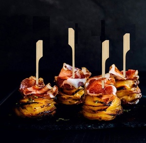 Nhà máy cung cấp giá tốt biểu tượng tùy chỉnh in đánh bóng tre teppo xiên - Product Image 4