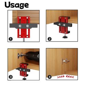 Outil de poinçonnage en alliage d'aluminium de qualité industrielle, mesure de précision, localisateur de porte de placard, installation, positionnement - Product Image 3