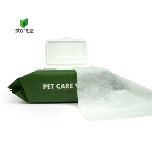 100 toalhetes hipoalergênicos para cães e gatos, toalhetes biodegradáveis e sem fragrância, desodorizantes para cachorros - Product Image 2