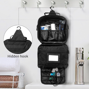 Bolsa de Aseo Personalizada para Hombre, Bolsa de Aseo Colgante, Organizador de Artículos de Aseo, Bolsa de Aseo Táctica de Nailon para Hombre y Mujer - Product Image 5