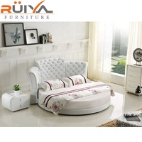 Meubles de chambre à coucher, lit rond, italien, vente en gros, dernier meuble circulaire