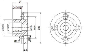 Bride de montage de guide linéaire de haute précision KSP15 pour barres en V taille 15 système de guidage d'automatisation CNC, qualité industrielle - Product Image 2