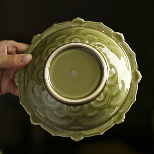 Beixitang Zezhi Pattern Ceramic Plate Irregular Shape Porcelain Fruit Platter Luxury Retro Tea <b>Snack</b> <b>Tray</b> Party Use - Product Image 2