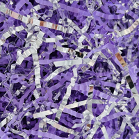 Emballage en papier déchiqueté coloré remplissage cadeau papier découpé décoration de fête confettis